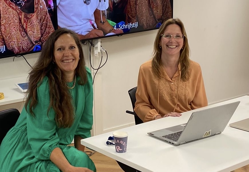 Elsbeth Takkenberg en Sabrina Langerak. strategie en copy major donors en nalaten